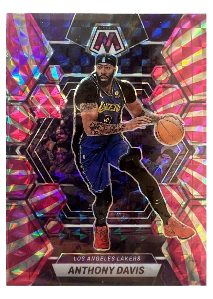 2022-23 Panini Mosaic Base Set Anthony Davis #110 card