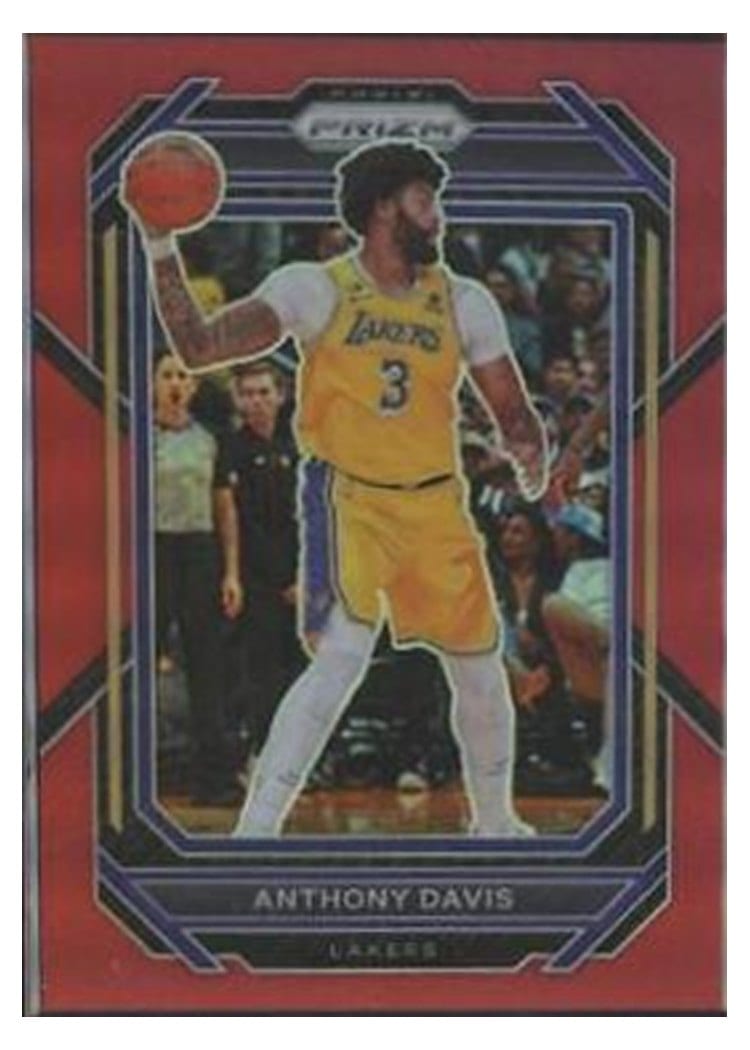 2022-23 Panini Prizm Base Set Anthony Davis #122 card