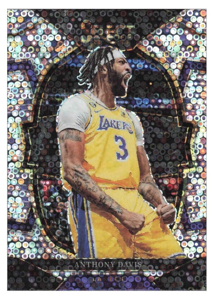 2022-23 Panini Select Base Set Anthony Davis Disco Prizm #17 card