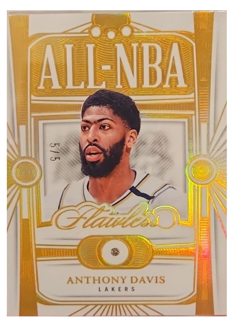 2023-24 Panini Flawless All-NBA Anthony Davis #176 card