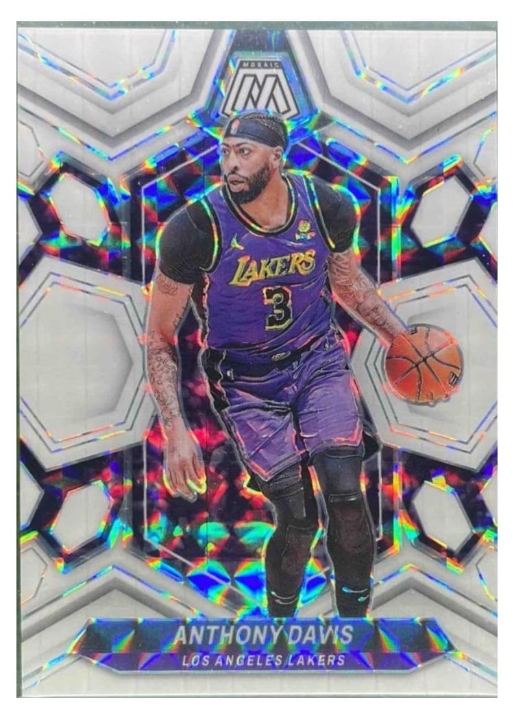 2023-24 Panini Mosaic Base Set Anthony Davis White #73 card