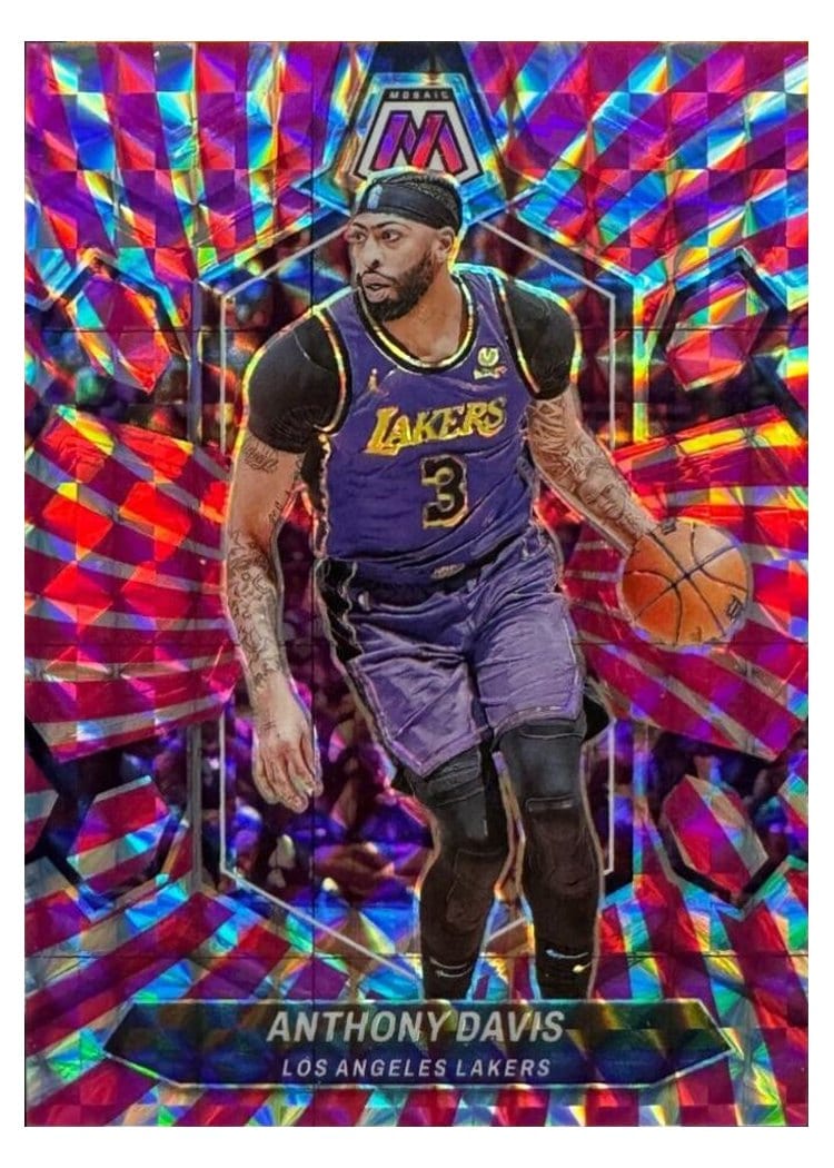 2023-24 Panini Mosaic Base Set Anthony Davis #73 card
