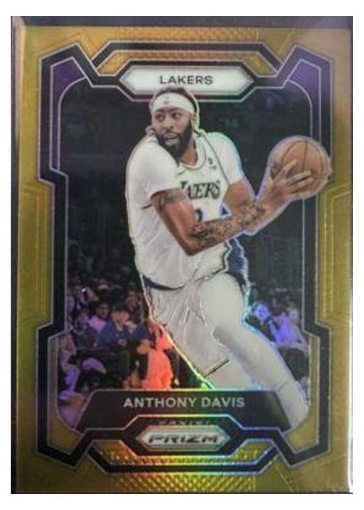2023-24 Panini Prizm Base Set Anthony Davis Gold #94 card