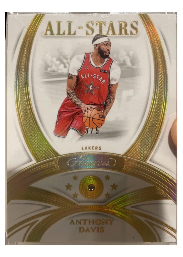 2024-25 Panini Flawless Base Gems Anthony Davis #140 card