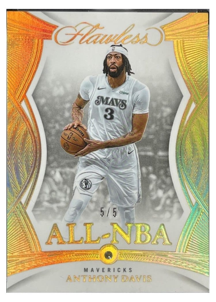 2024-25 Panini Flawless Base Gems Anthony Davis #186 card
