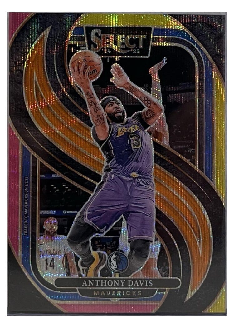 2024-25 Panini Select Base Set Anthony Davis Multi Wave Prizm #149 card