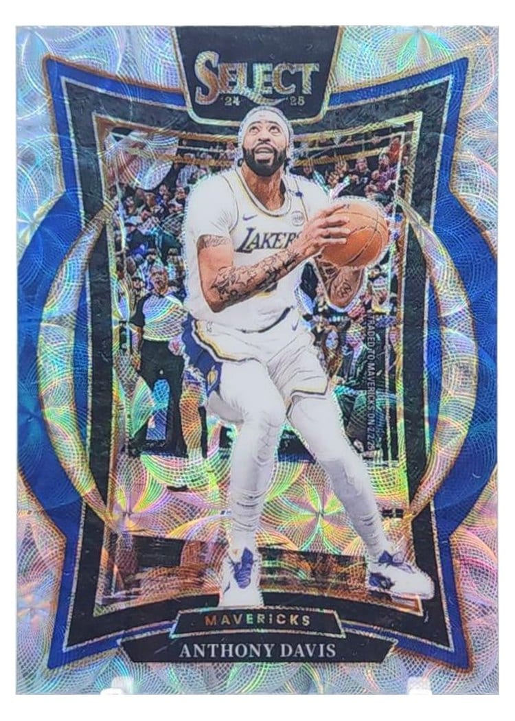 2024-25 Panini Select Base Set Anthony Davis #25 card