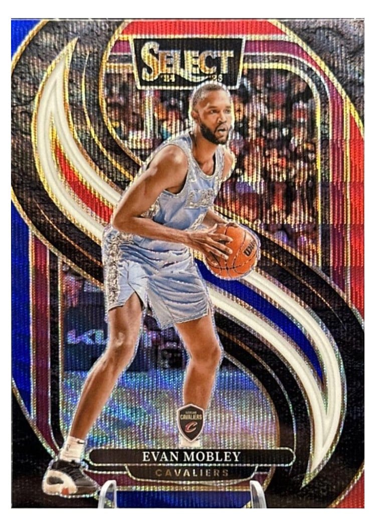 2024-25 Panini Select Base Set Anthony Davis Tri-Color Prizm #25 card