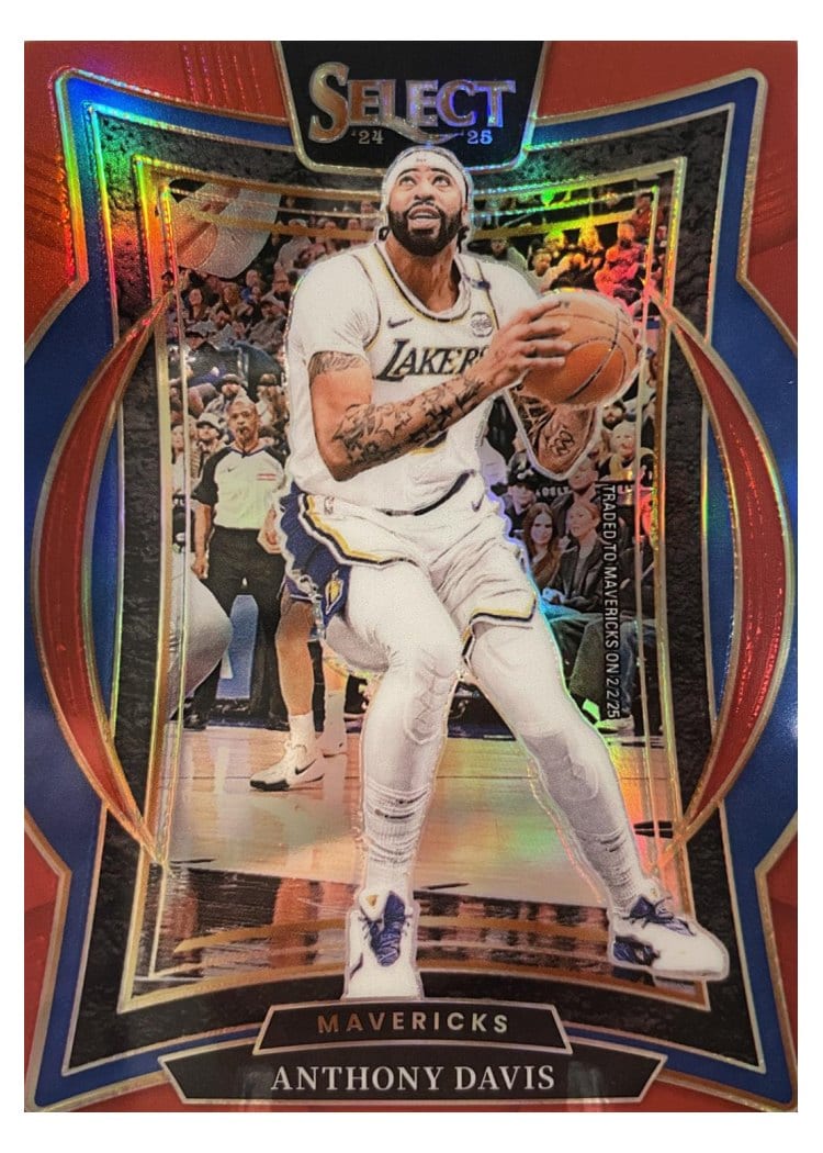 2024-25 Panini Select Base Set Anthony Davis #25 card