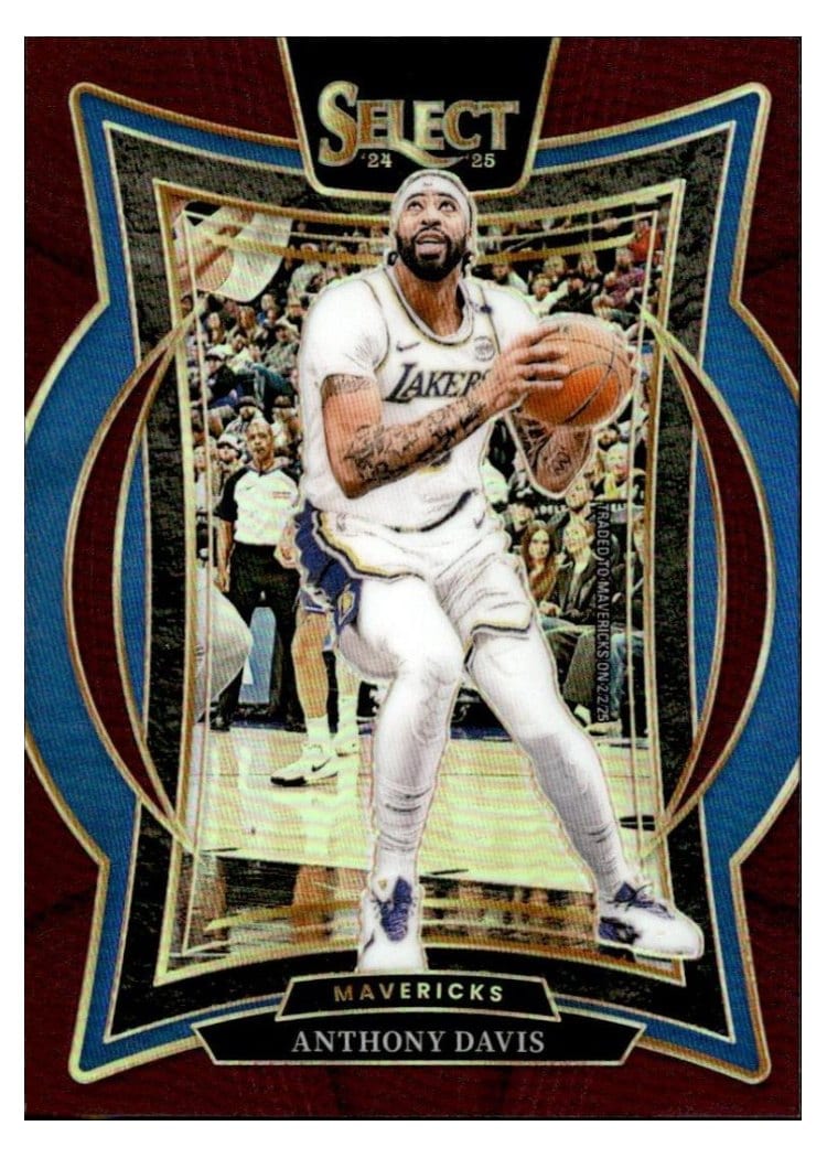 2024-25 Panini Select Base Set Anthony Davis #25 card