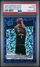 2020 Panini Donruss Optic Anthony Edwards #151 card