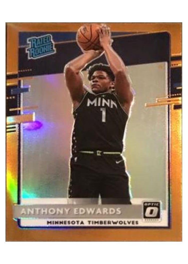 2020 Panini Donruss Optic Anthony Edwards Orange #151 card
