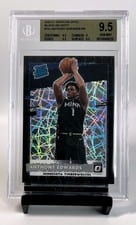 2020 Panini Donruss Optic Anthony Edwards Black Velocity #151 card