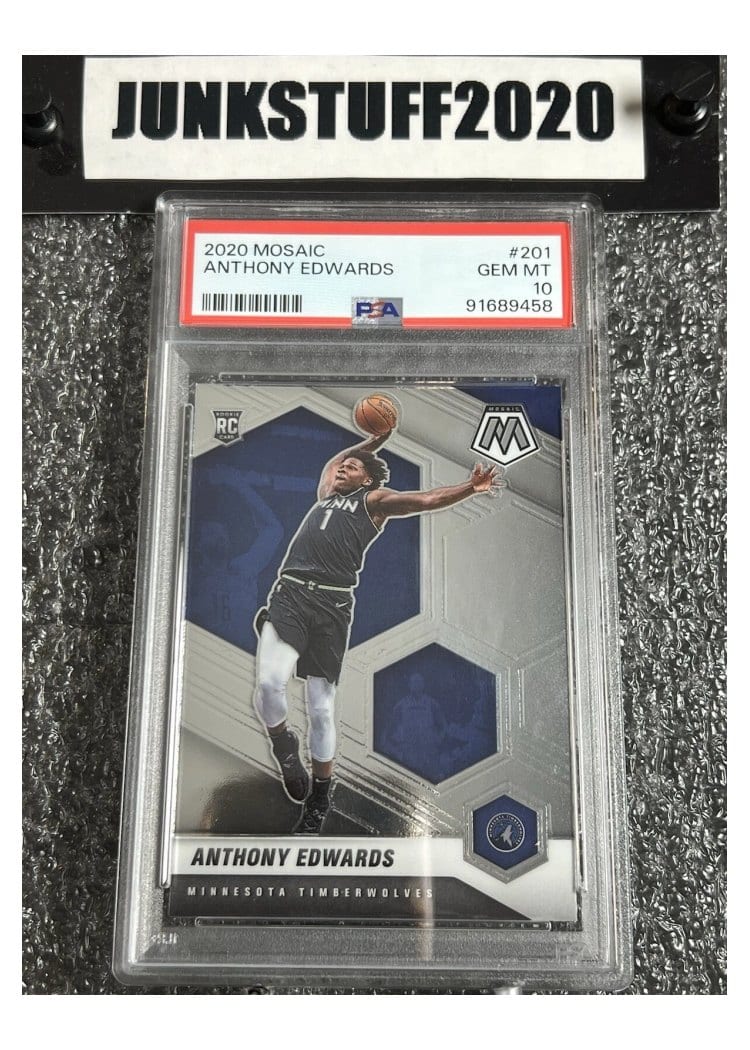 2020 Panini Mosaic Anthony Edwards #201 card