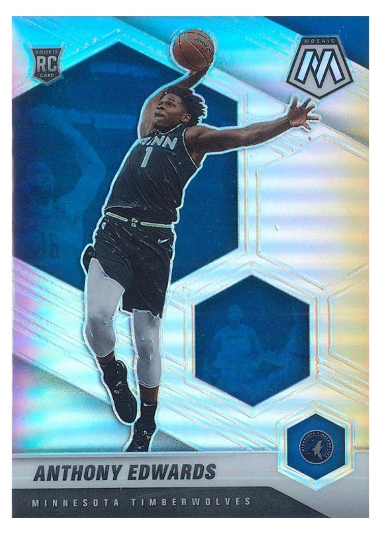 2020 Panini Mosaic Anthony Edwards #201 card
