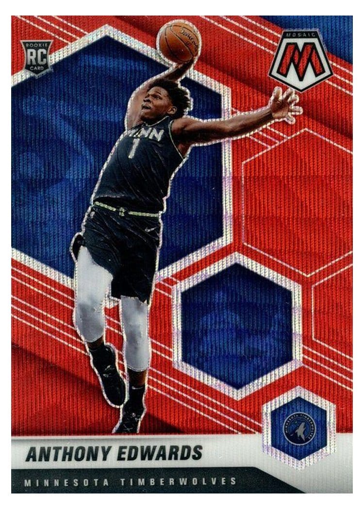 2020 Panini Mosaic Anthony Edwards #201 card