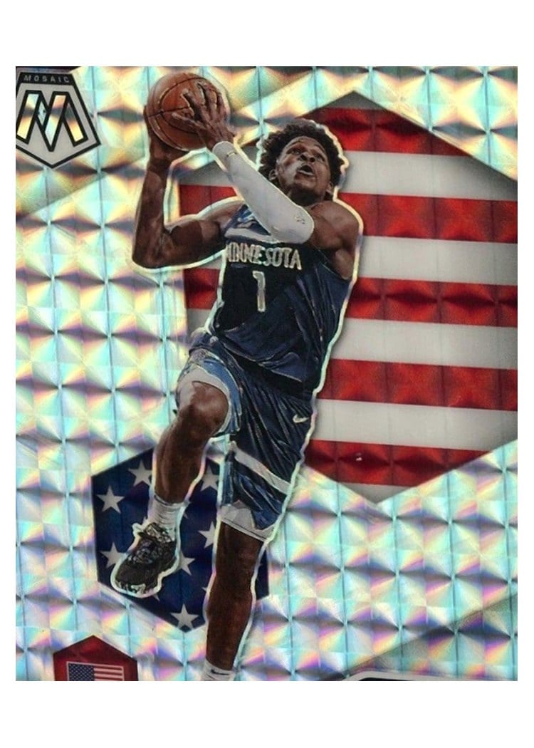 2020 Panini Mosaic Anthony Edwards #252 card