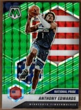 2020 Panini Mosaic Anthony Edwards #252 card
