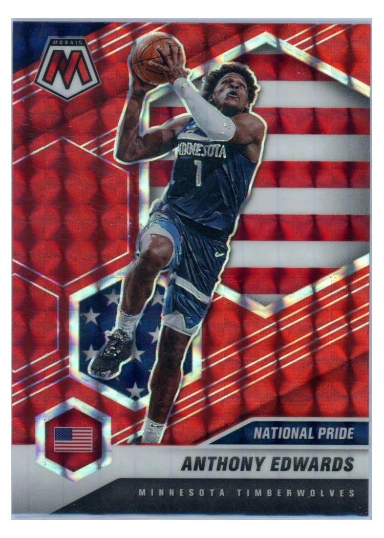 2020 Panini Mosaic Anthony Edwards #252 card