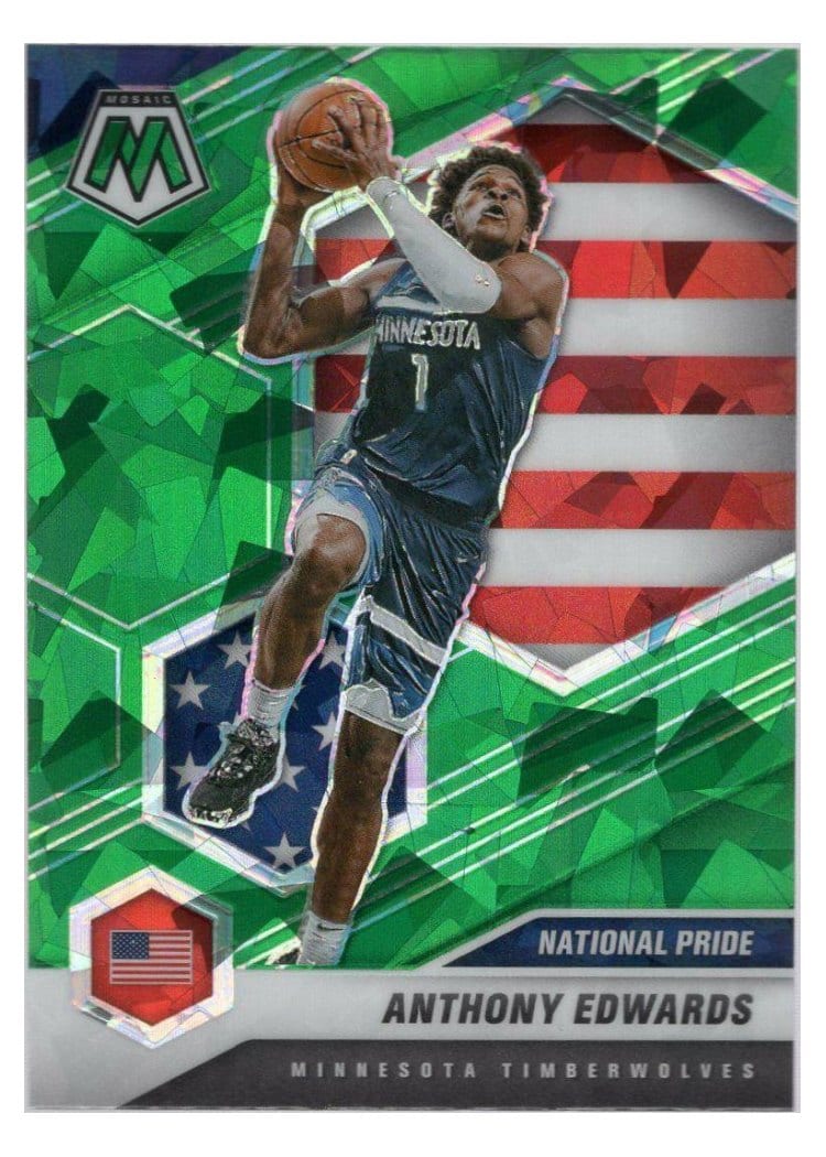2020 Panini Mosaic Anthony Edwards #252 card
