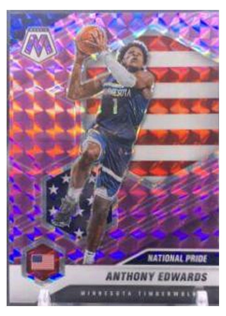 2020 Panini Mosaic Anthony Edwards #252 card