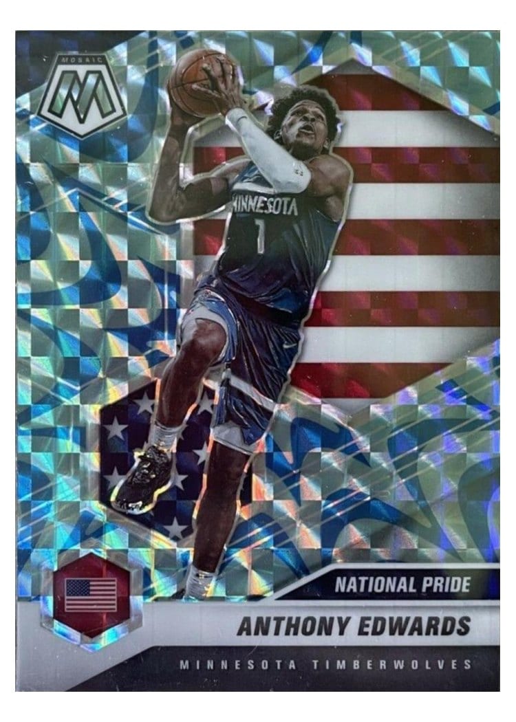 2020 Panini Mosaic Anthony Edwards #252 card