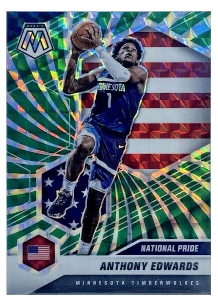 2020 Panini Mosaic Anthony Edwards #252 card