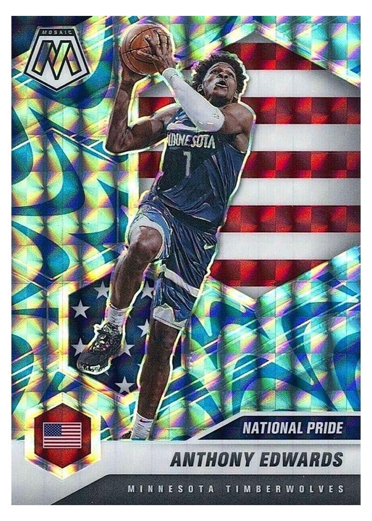 2020 Panini Mosaic Anthony Edwards #252 card