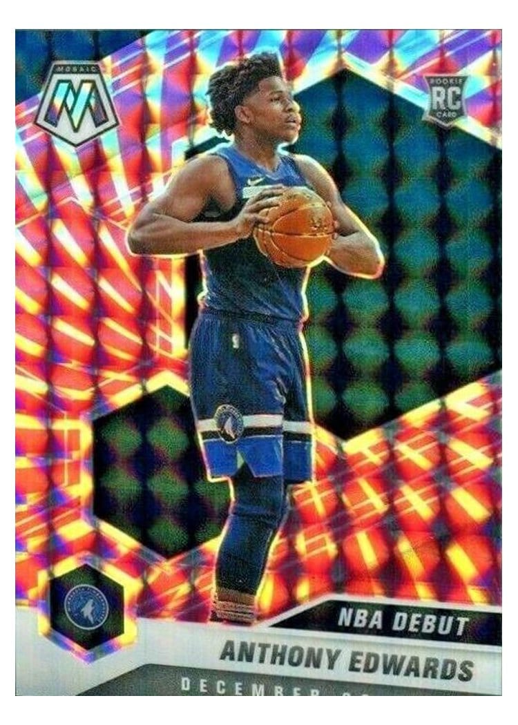 2020 Panini Mosaic Anthony Edwards #261 card