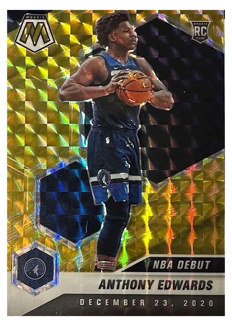 2020 Panini Mosaic Anthony Edwards #261 card