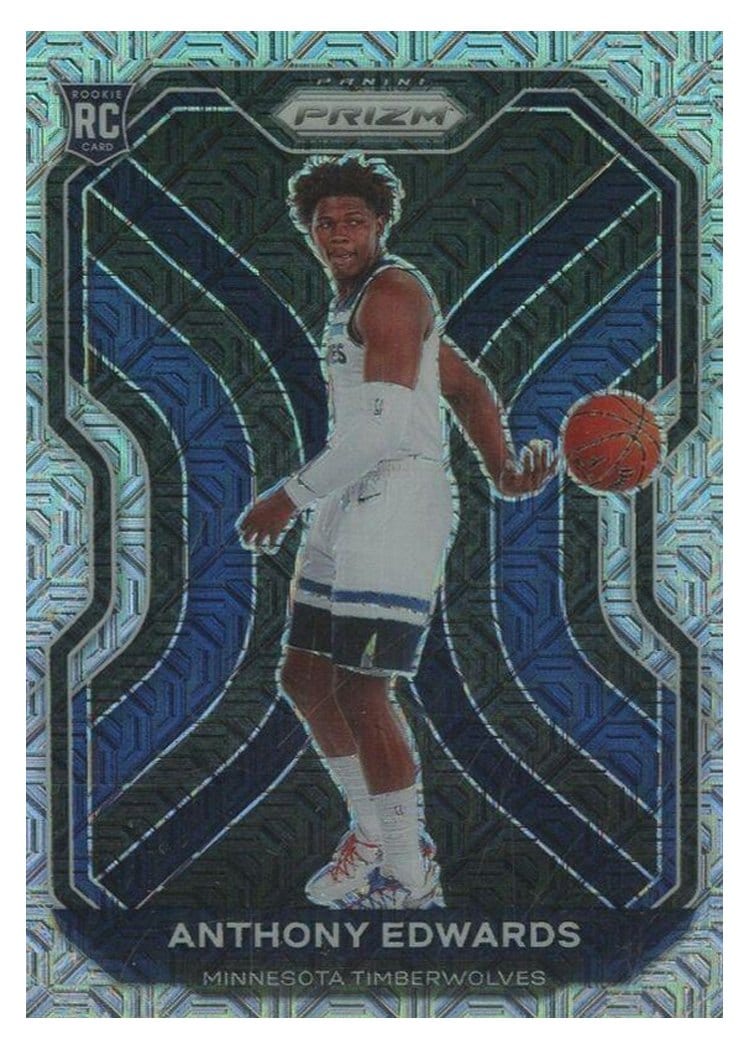 2020 Panini Prizm Anthony Edwards #258 card