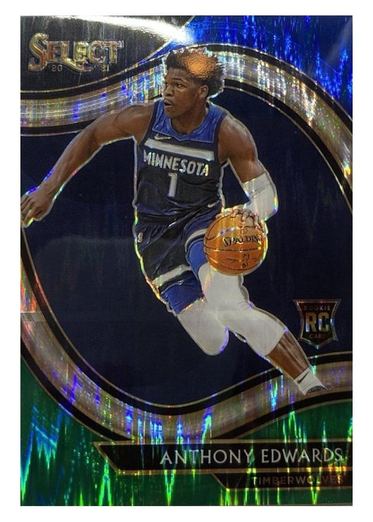 2020 Panini Select Anthony Edwards #300 card