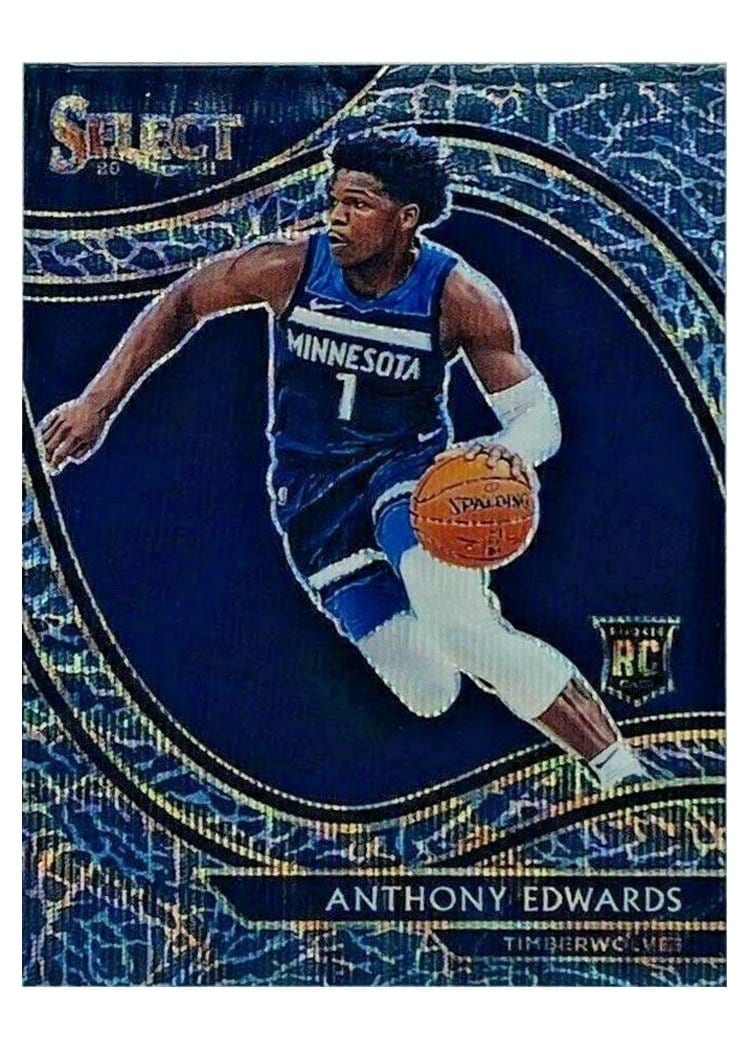 2020 Panini Select Anthony Edwards Elephant Prizm #300 card