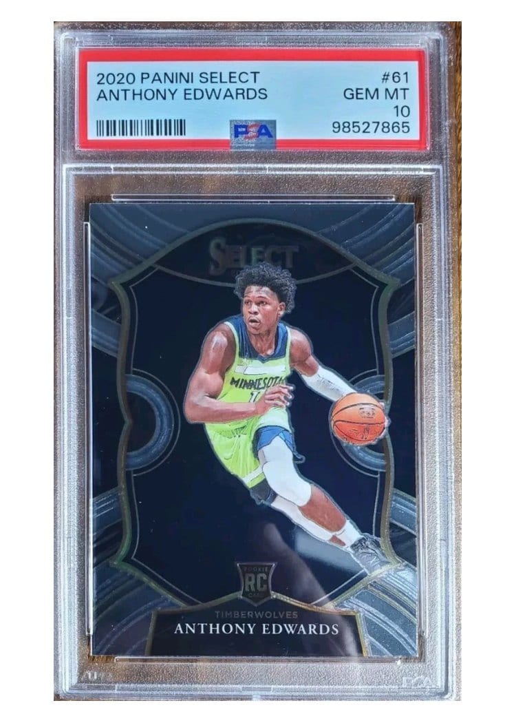 2020 Panini Select Anthony Edwards #61 card