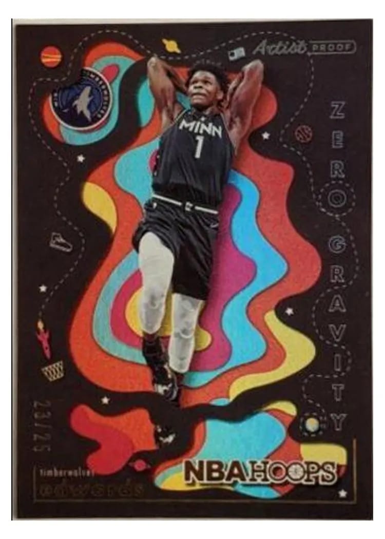 2021-22 Hoops Zero Gravity Anthony Edwards #4 card