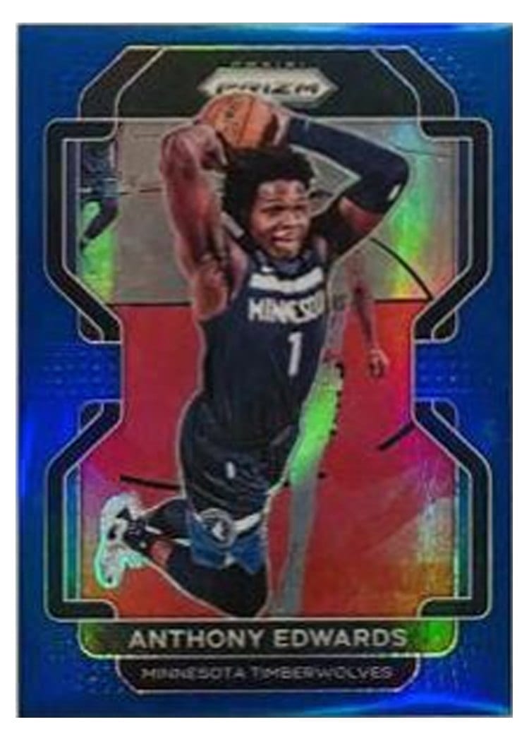 2021-22 Panini Prizm Base Set Anthony Edwards #37 card