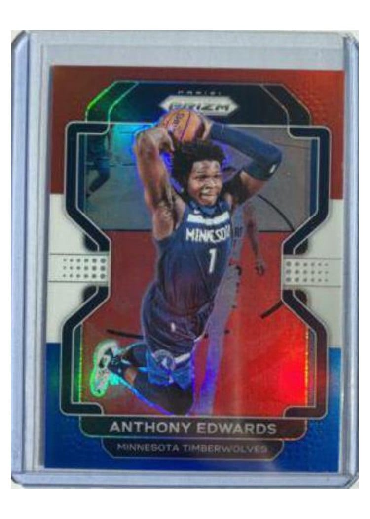 2021-22 Panini Prizm Base Set Anthony Edwards #37 card