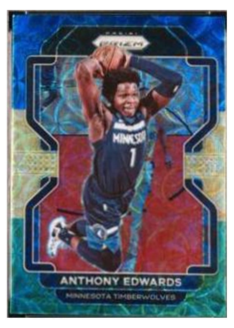 2021-22 Panini Prizm Base Set Anthony Edwards #37 card