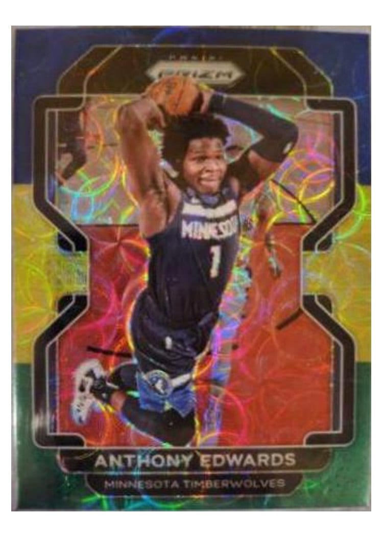 2021-22 Panini Prizm Base Set Anthony Edwards #37 card