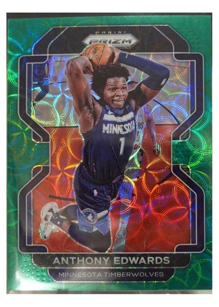 2021-22 Panini Prizm Base Set Anthony Edwards #37 card