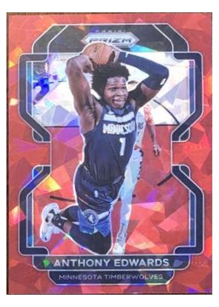 2021-22 Panini Prizm Base Set Anthony Edwards #37 card