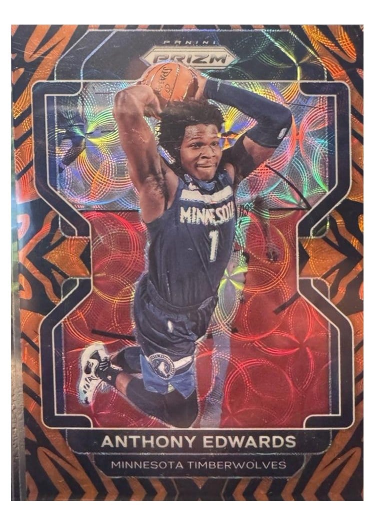 2021-22 Panini Prizm Base Set Anthony Edwards #37 card