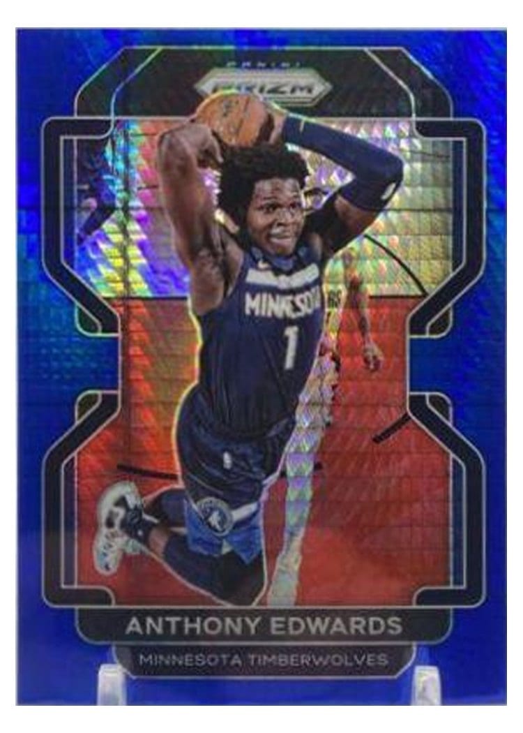 2021-22 Panini Prizm Base Set Anthony Edwards #37 card