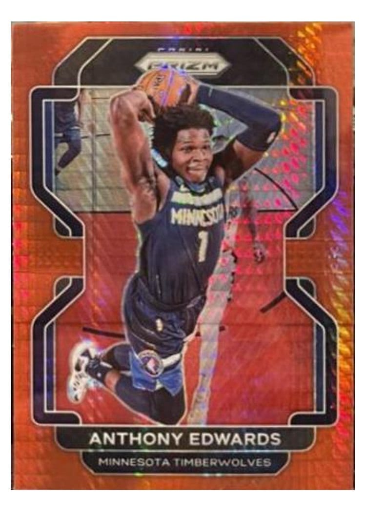 2021-22 Panini Prizm Base Set Anthony Edwards #37 card