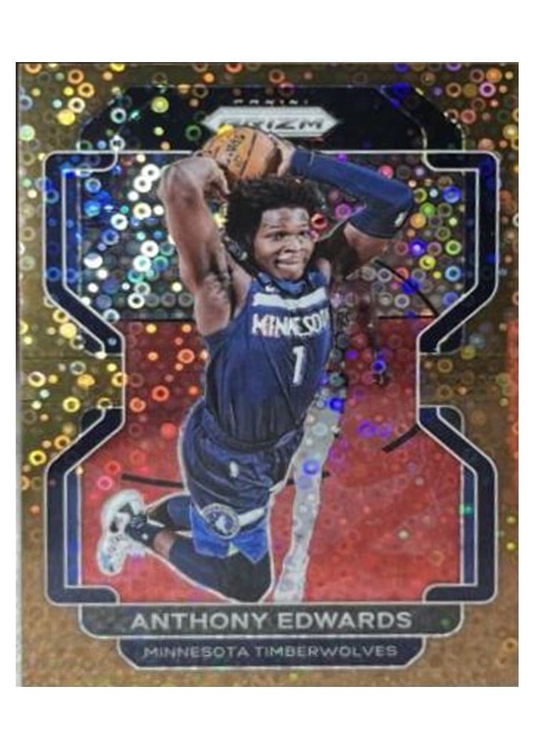 2021-22 Panini Prizm Base Set Anthony Edwards #37 card