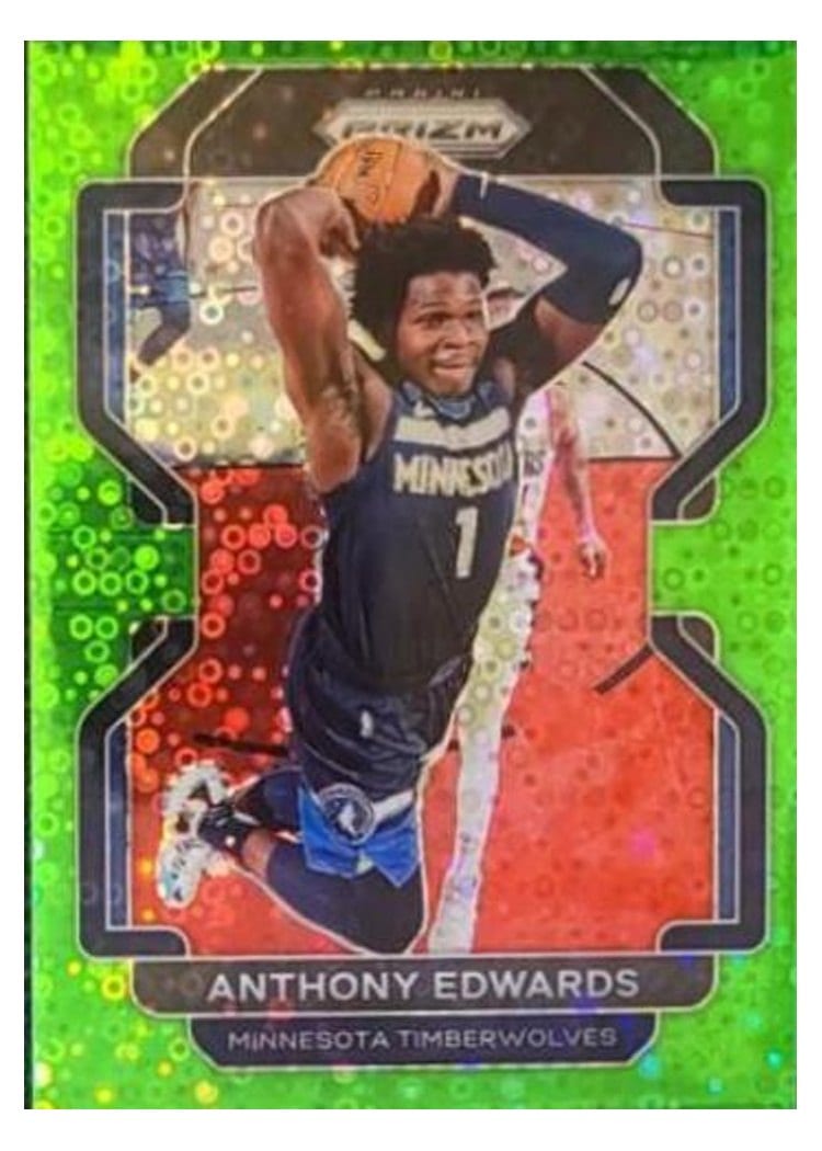 2021-22 Panini Prizm Base Set Anthony Edwards #37 card