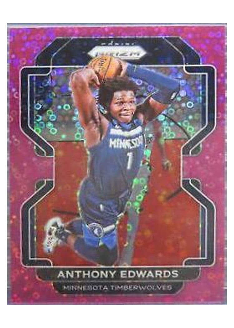 2021-22 Panini Prizm Base Set Anthony Edwards #37 card
