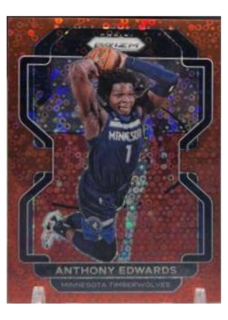 2021-22 Panini Prizm Base Set Anthony Edwards #37 card