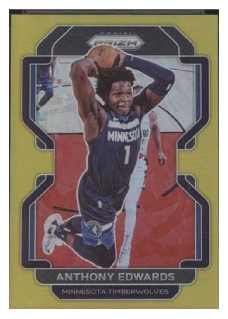 2021-22 Panini Prizm Base Set Anthony Edwards #37 card