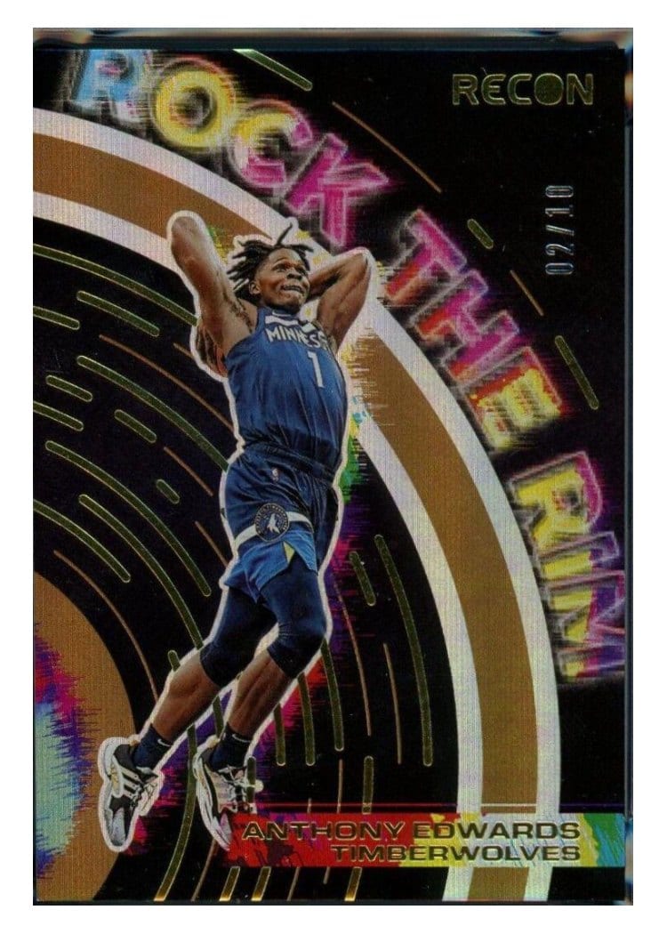 2021-22 Panini Prizm Base Set Anthony Edwards #37 card
